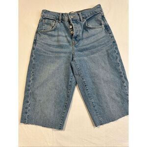 We the Free culotte blue denim shorts, size 24